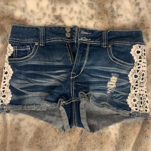 Rue 21 embroidered jean shorts